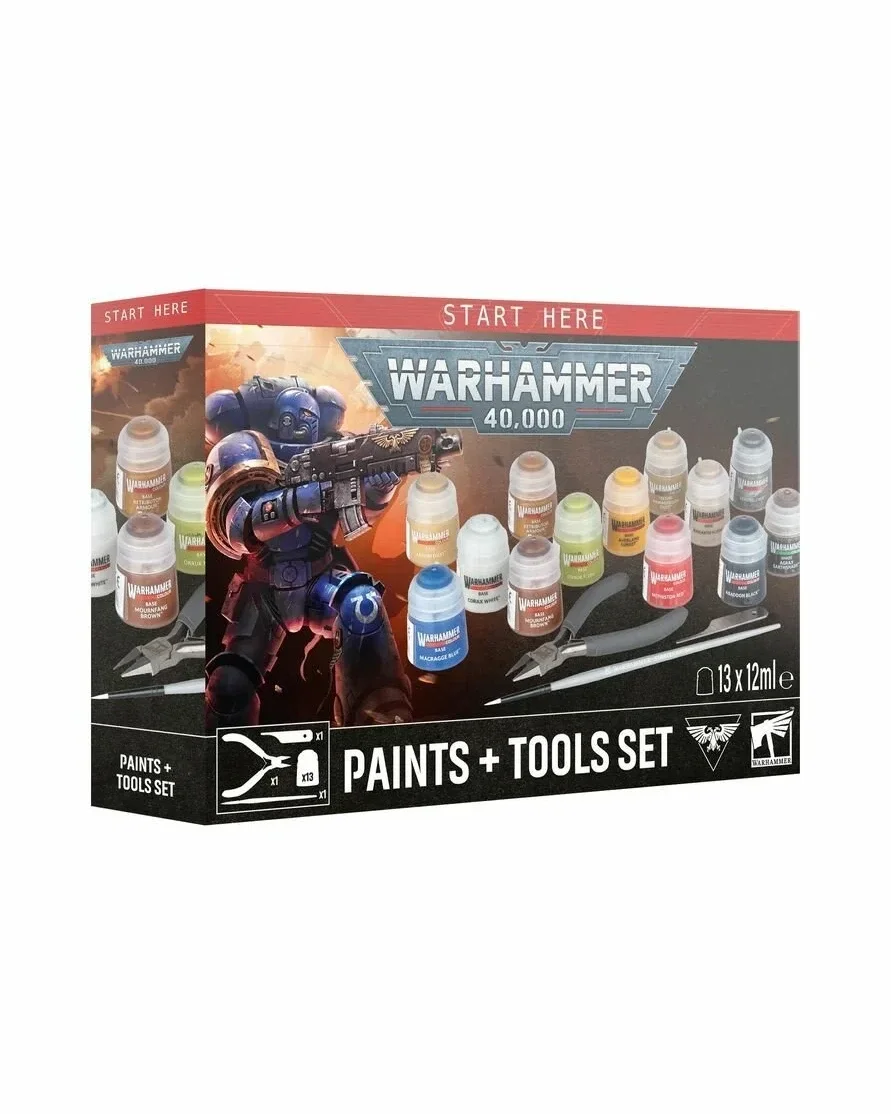 Набор красок и инструментов для миниатюр Warhammer 40000