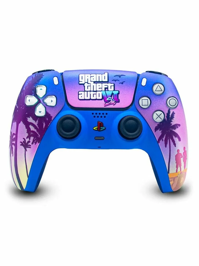 Кастомизированный геймпад DualSense в стиле GTA VI