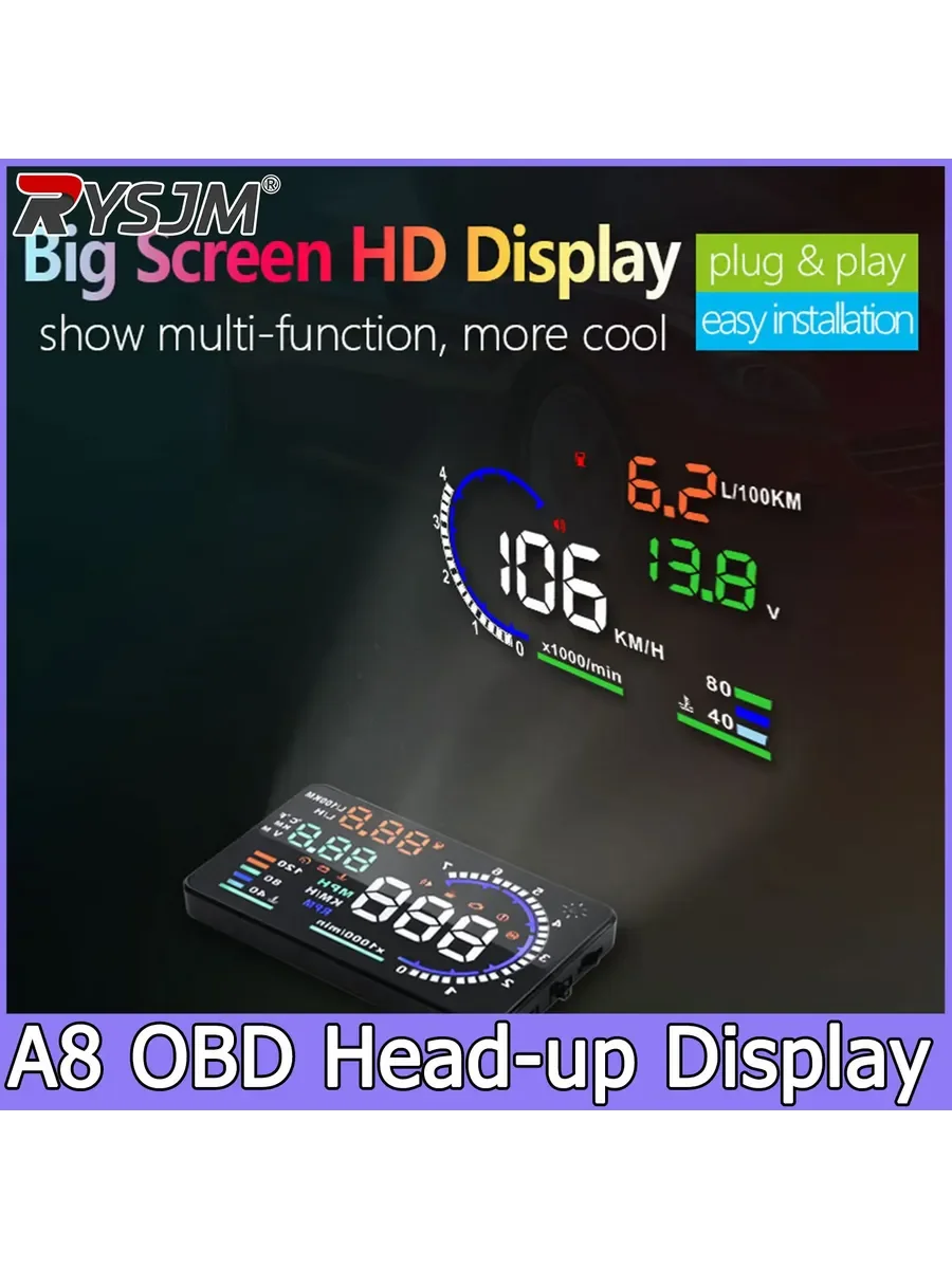 Проекционный дисплей OBD HUD на лобовое стекло