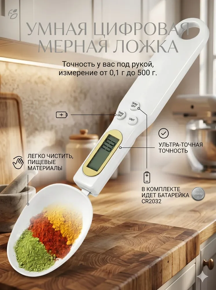 Электронные весы-ложка для кулинара