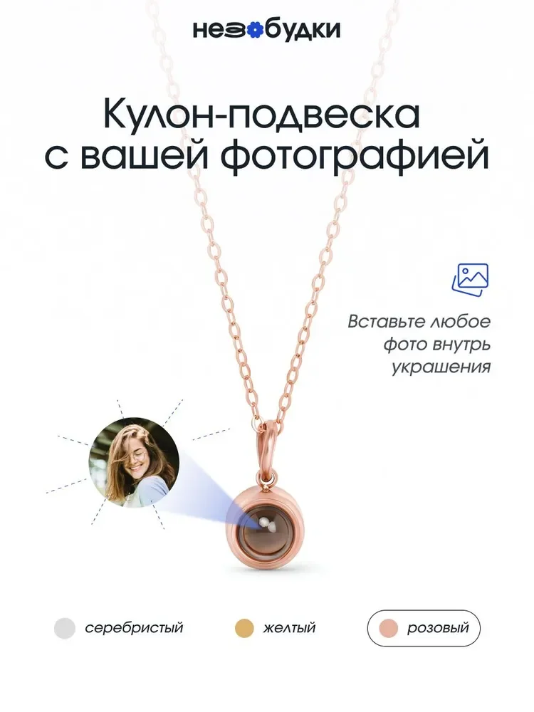 Кулон с фотопроекцией внутри