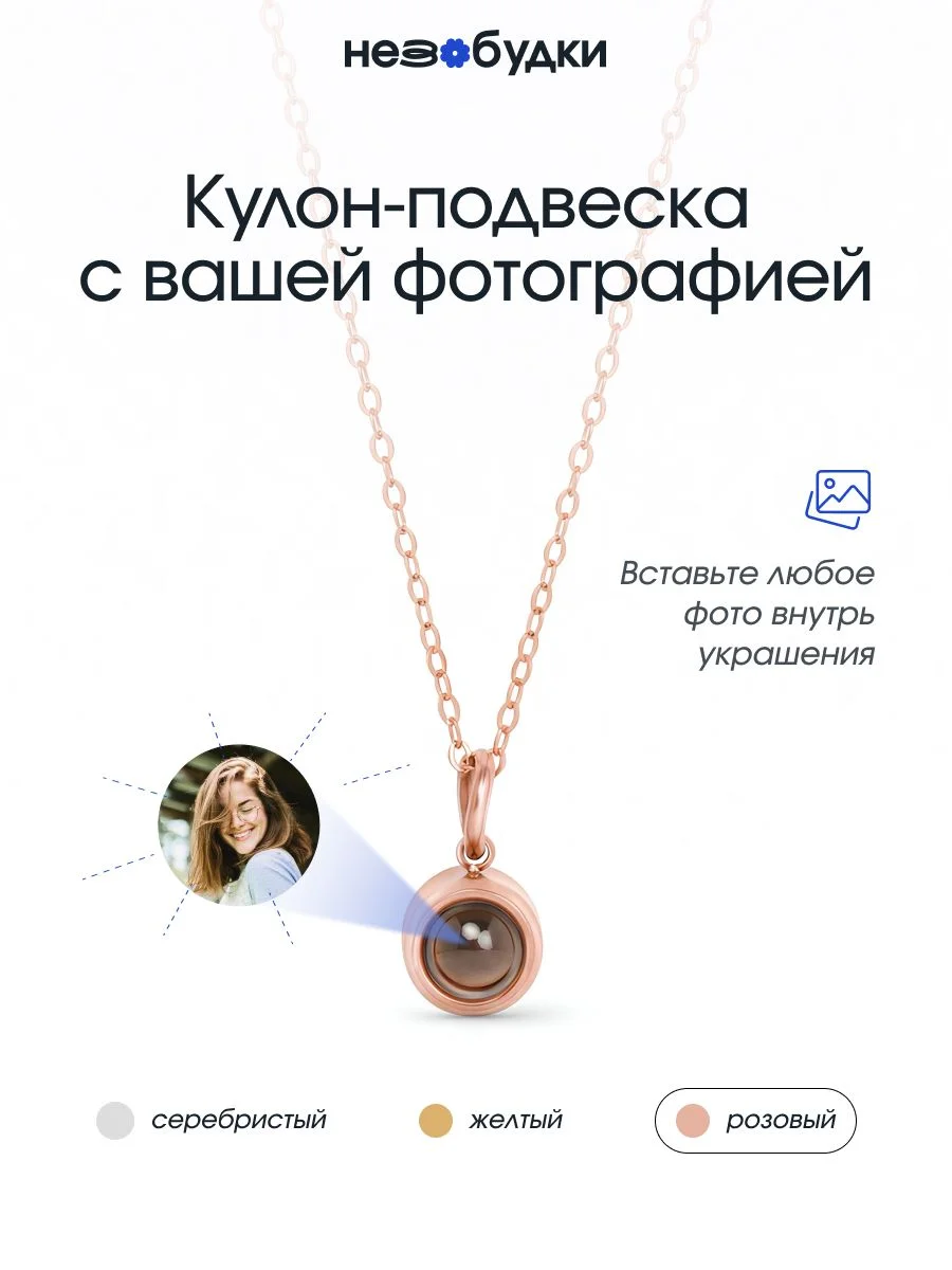 Кулон с фотопроекцией внутри