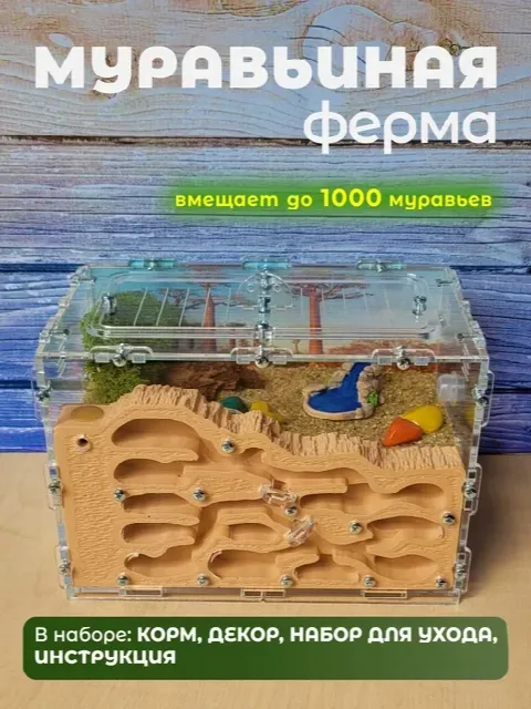 Вертикальная муравьиная ферма из гипса